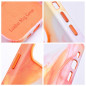 Kryt Leather Mag Cover na Apple iPhone 14 Pro Elegant  MagSAFE  Oranžová škvrna