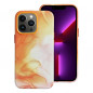 Kryt Leather Mag Cover na Apple iPhone 13 Pro Elegant  MagSAFE  Oranžová škvrna