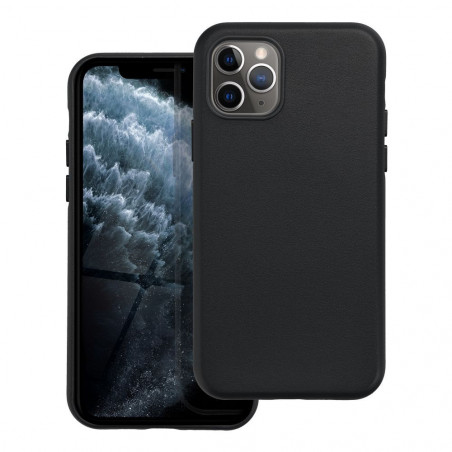 Kryt Leather Mag Cover na Apple iPhone 11 Pro Elegant MagSAFE Čierny