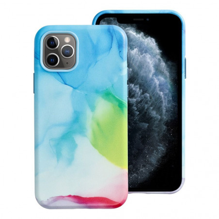 Kryt Leather Mag Cover na Apple iPhone 11 Pro Elegant MagSAFE Farebná škvrna