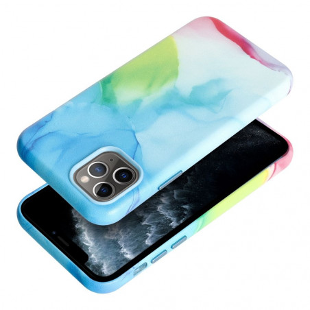 Kryt Leather Mag Cover na Apple iPhone 11 Pro Elegant MagSAFE Farebná škvrna