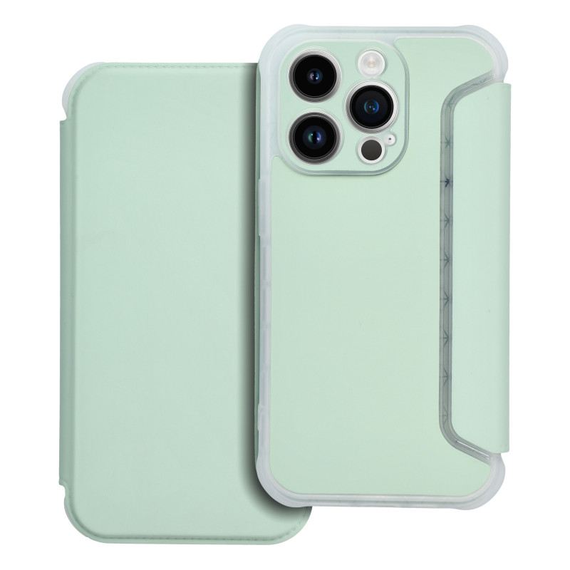 Peňaženkové puzdro Piano Book na Apple iPhone 13 Pro Svetlo zelený