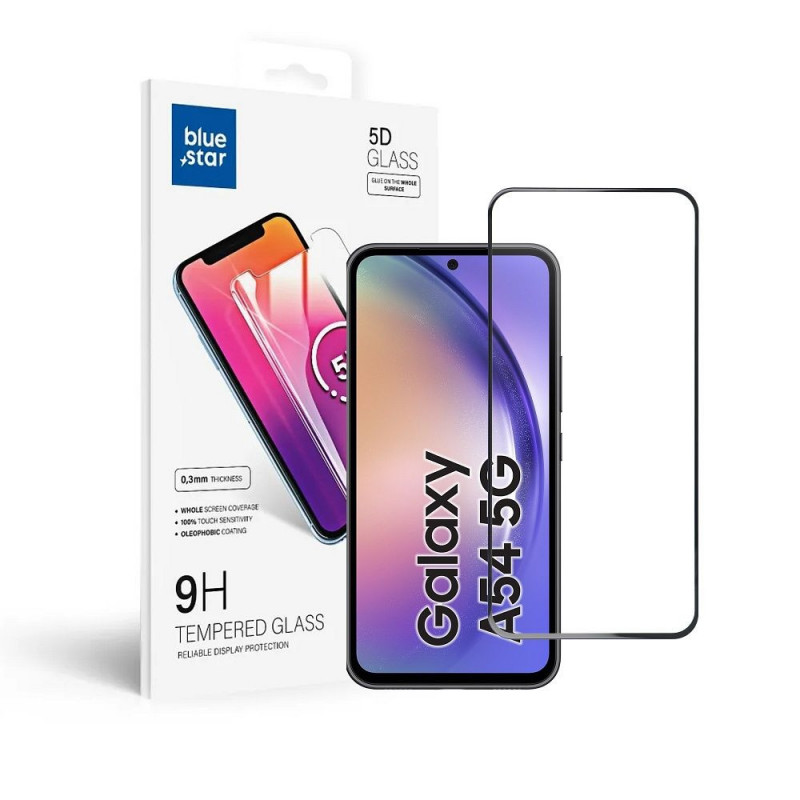 Ochranné sklo Blue Star 9H na Samsung Galaxy A54 Transparentný