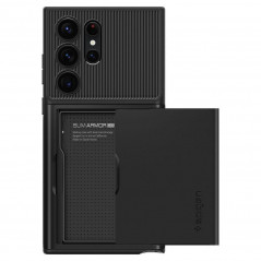 Kryt Spigen Slim Armor CS na Samsung Galaxy S23 Ultra 5G Čierny