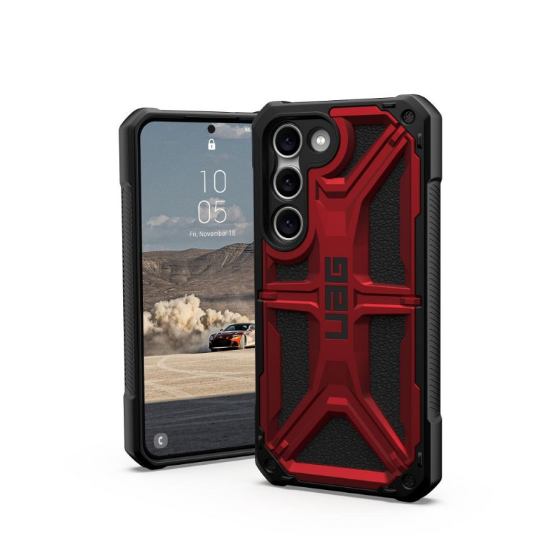 Kryt Urban Armor Gear Monarch na Samsung Galaxy S23 5G Prémiové puzdro  MagSAFE  Karmínový