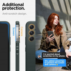 Kryt Spigen  Liquid Air na Samsung Galaxy A54 Temne zelená