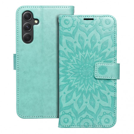 Peňaženkové puzdro MEZZO Book na Samsung Galaxy A54 Mandala  Zelený