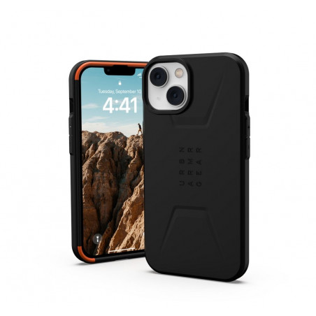 Kryt Urban Armor Gear Civilian na Apple iPhone 14 Plus Prémiové puzdro  MagSAFE  Čierny