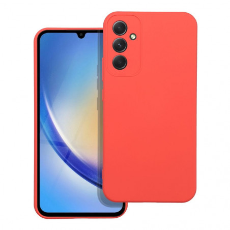 Kryt Silicone na Samsung Galaxy A34 Elegant Broskyňový