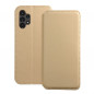 Peňaženkové puzdro Dual Pocket book na Samsung Galaxy A13 LTE Zlatý 