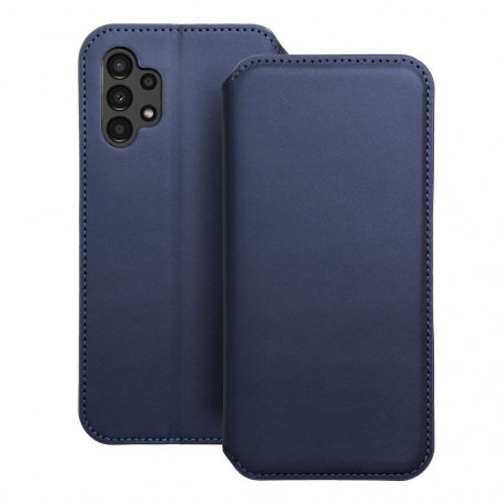 Peňaženkové puzdro Dual Pocket book na Samsung Galaxy A13 LTE Tmavší modrý