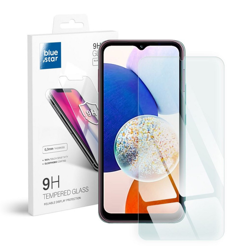 Ochranné sklo Blue Star 9H na Samsung Galaxy A14 LTE Transparentný 