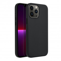 Kryt Leather Mag Cover na Apple iPhone 13 Pro Max Elegant MagSAFE Čierny