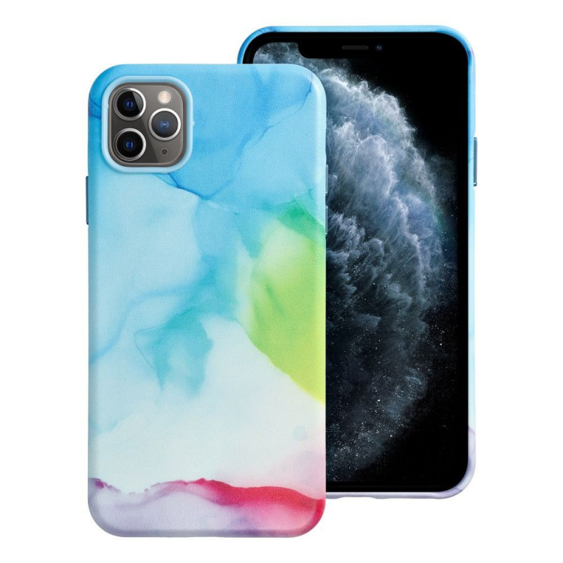 Kryt Leather Mag Cover na Apple iPhone 11 Pro Max Elegant  MagSAFE  Farebná škvrna