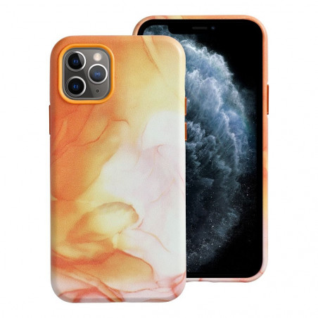Kryt Leather Mag Cover na Apple iPhone 11 Pro Elegant MagSAFE Oranžová škvrna