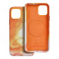 Kryt Leather Mag Cover na Apple iPhone 11 Pro Elegant  MagSAFE  Oranžová škvrna