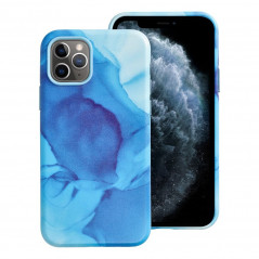 Kryt Leather Mag Cover na Apple iPhone 11 Pro Elegant MagSAFE Modrá škvrna