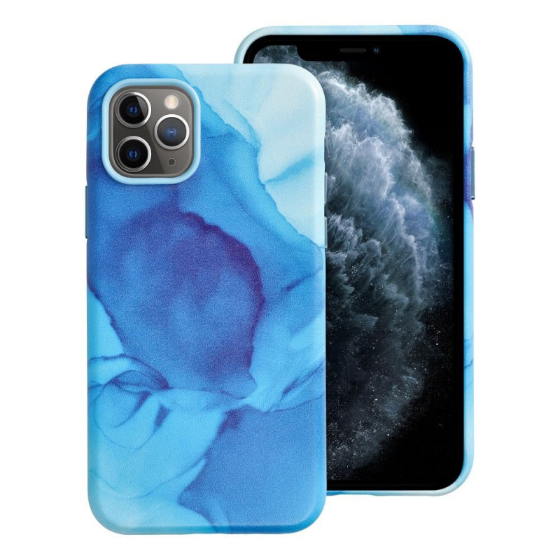 Kryt Leather Mag Cover na Apple iPhone 11 Pro Elegant  MagSAFE  Modrá škvrna