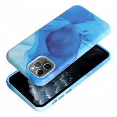 Kryt Leather Mag Cover na Apple iPhone 11 Pro Elegant MagSAFE Modrá škvrna