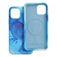 Kryt Leather Mag Cover na Apple iPhone 11 Pro Elegant  MagSAFE  Modrá škvrna