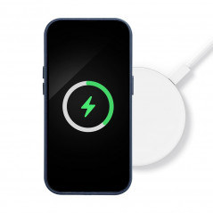 Kryt Leather Mag Cover na Apple iPhone 11 Pro Max Elegant  MagSAFE  Indigový modrý