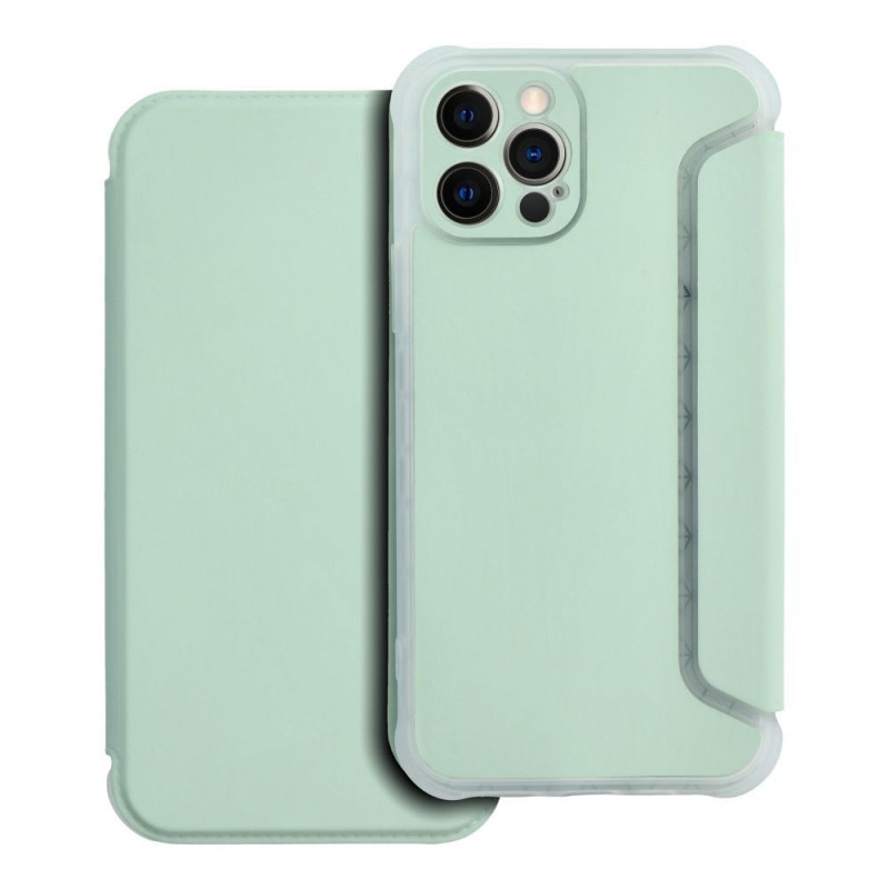 Peňaženkové puzdro Piano Book na Apple iPhone 12 Pro Svetlo zelený