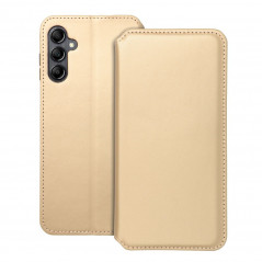 Peňaženkové puzdro Dual Pocket book na Samsung Galaxy A14 LTE Zlatý