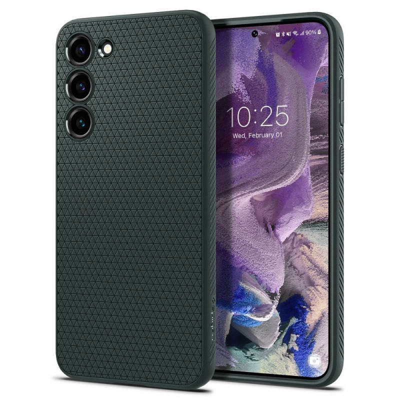 Kryt Spigen  Liquid Air na Samsung Galaxy S23 5G Temne zelená