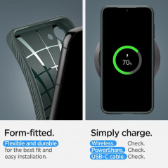 Kryt Spigen  Liquid Air na Samsung Galaxy S23 5G Temne zelená