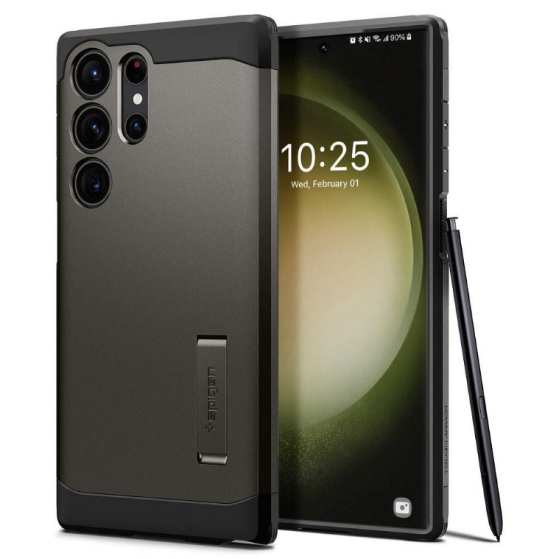 Kryt Spigen Tough Armor na Samsung Galaxy S23 Ultra 5G Tmavo modro sivý