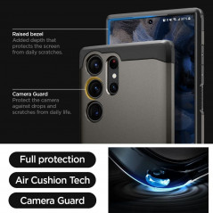 Kryt Spigen Tough Armor na Samsung Galaxy S23 Ultra 5G Tmavo modro sivý