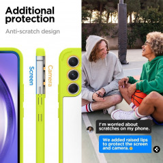 Kryt Spigen Ultra Hybrid na Samsung Galaxy A54 Krištáľovo čistý  Limetkovo zelený