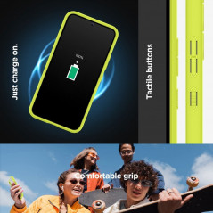 Kryt Spigen Ultra Hybrid na Samsung Galaxy A54 Krištáľovo čistý  Limetkovo zelený