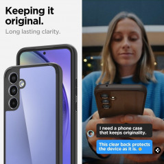 Kryt Spigen Ultra Hybrid na Samsung Galaxy A54 Krištáľovo čistý  Matná čierna