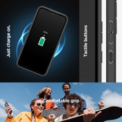 Kryt Spigen Ultra Hybrid na Samsung Galaxy A54 Krištáľovo čistý  Matná čierna