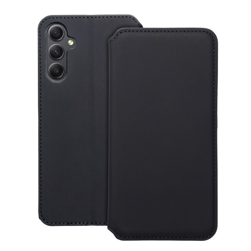 Peňaženkové puzdro Dual Pocket book na Samsung Galaxy A34 Čierny 