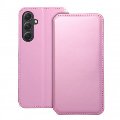 Peňaženkové puzdro Dual Pocket book na Samsung Galaxy A54 Svetlo ružový