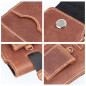 Univerzálne puzdro, Puzdro na opasok ROYAL - Leather universal flap pocket na XIAOMI Redmi Note 10 Pro Hnedý 