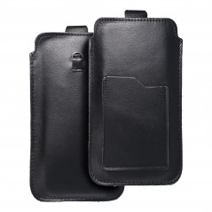 Univerzálne puzdro, Puzdro na opasok ROYAL - Leather universal flap pocket na XIAOMI Redmi Note 10 Pro Čierny