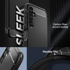 Kryt Spigen Armor na Samsung Galaxy A14 5G Uhlíkové vlákno, Elegant  Čierny