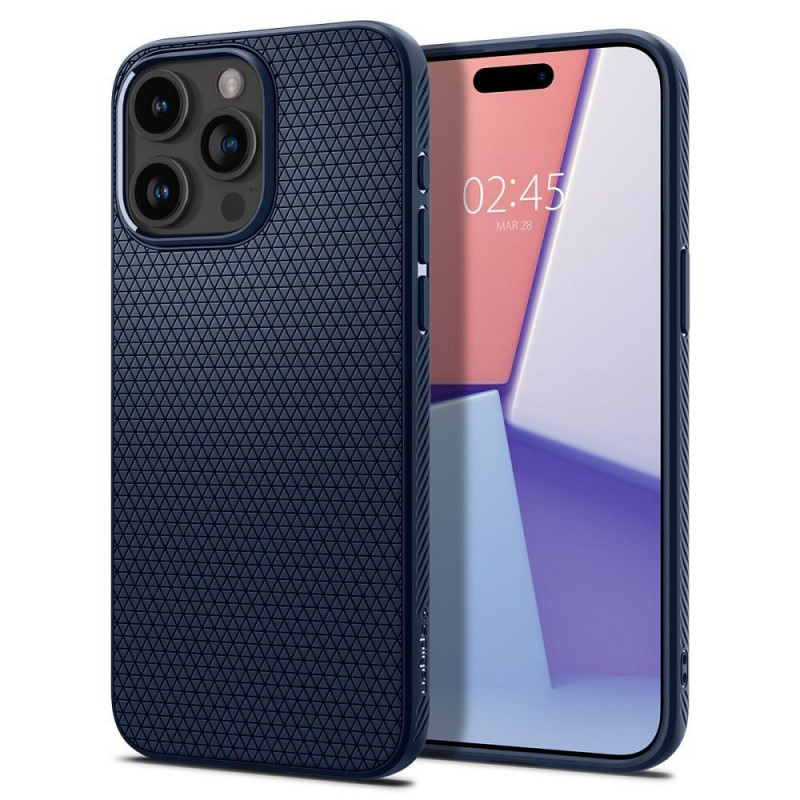 Kryt Spigen  Liquid Air na Apple iPhone 15 Pro Námornícka modrá