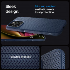Kryt Spigen  Liquid Air na Apple iPhone 15 Pro Námornícka modrá
