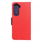 Peňaženkové puzdro Fancy Book na Honor 90 Lite 5G Červený / Námornícka modrá