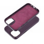 Kryt Leather Mag Cover na Apple iPhone 15 Elegant  MagSAFE  Tmavo fialový (violet)