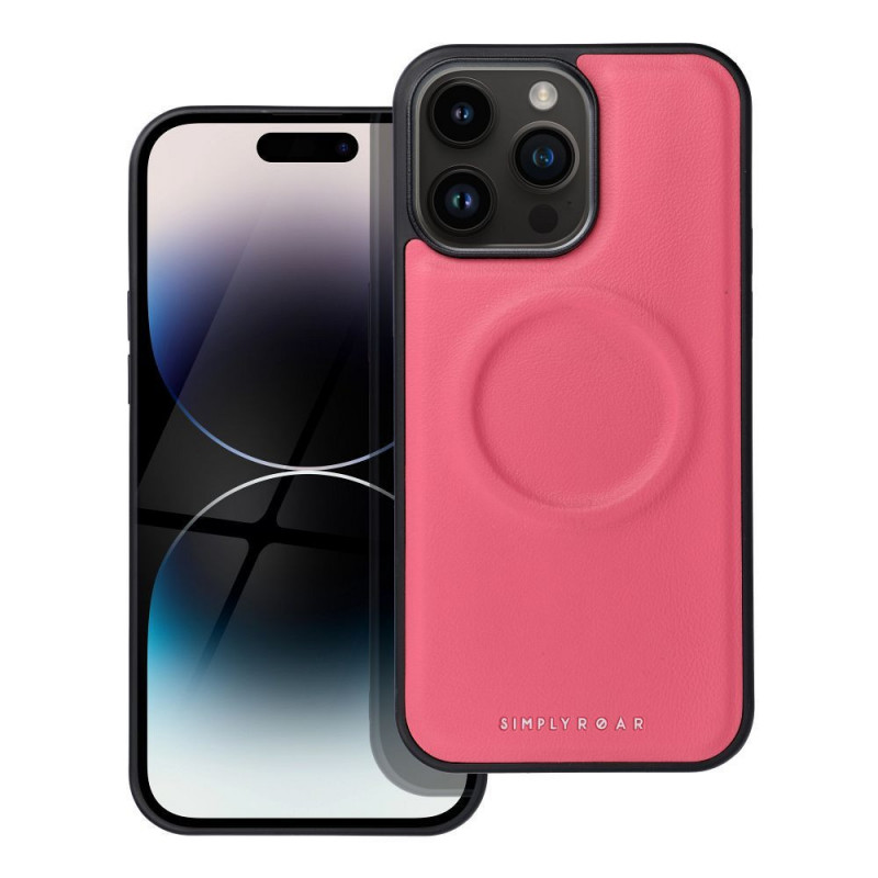 Kryt Roar Mag Morning na Apple iPhone 14 Pro Max Elegant  MagSAFE  Žiarivý ružový
