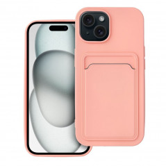Kryt Card na Apple iPhone 15 Ružový