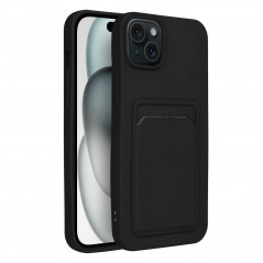 Kryt Card na Apple iPhone 15 Plus Čierny