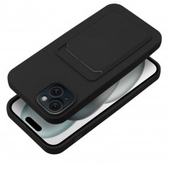 Kryt Card na Apple iPhone 15 Plus Čierny