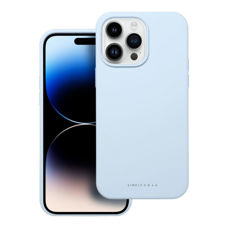 Kryt Roar Cloud-Skin na Apple iPhone 14 Pro Max Svetlo modrý
