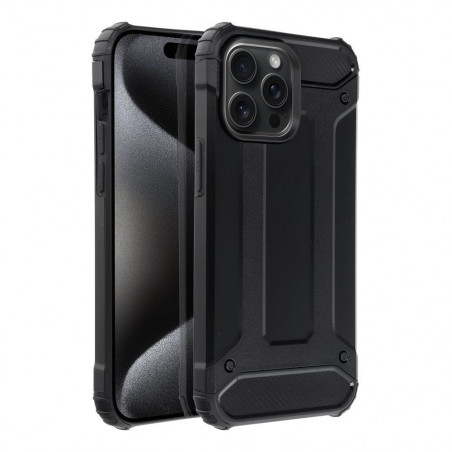 Tvrdený kryt Armor na Apple iPhone 15 Pro Max Čierny